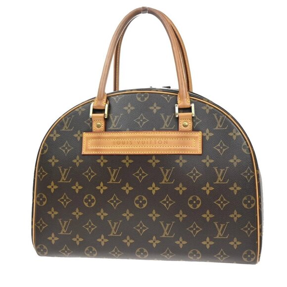 LOUIS VUITTON LV Logo Nolita SPO Hand Bag Monogram Leather BN - Picture 1 of 14